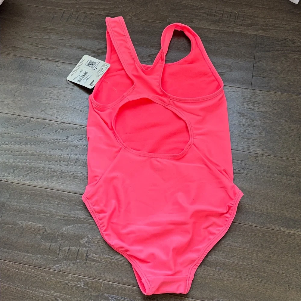 Puma Circle Cutout Racerback one piece,Puma logo, luminous peach